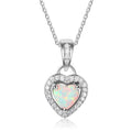 Collana Cuore in Argento 925 con Diamante — Gioiello Fashion Donna